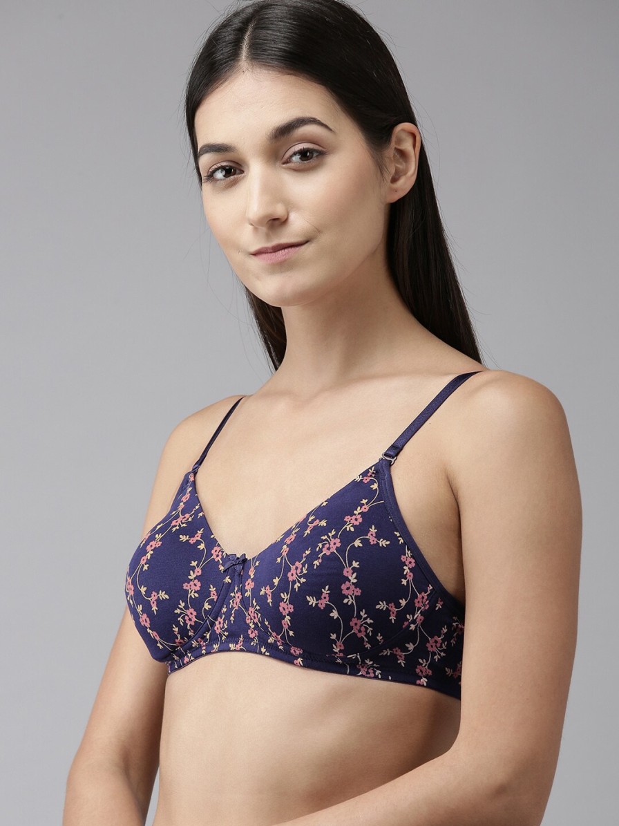 Women Van Heusen Bra | Buy Van Heusen Floral Seamless Antibacterial Non Padded Shaper Bra Ilibracspw16911001 - Apparel For Women