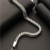 Men WROGN Rings & Wristwear | Buy Wrogn Men Silver Plated Stainless Steel Link Bracelet - Accessories For Men