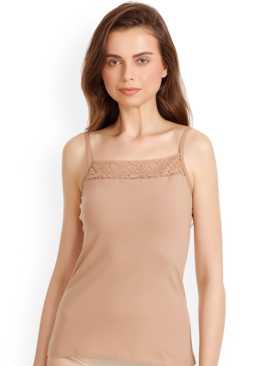 Women Zivame Camisoles & Thermals | Buy Zivame Women Nude Square Neck Camisole - Camisoles For Women 7557030 | Myntra