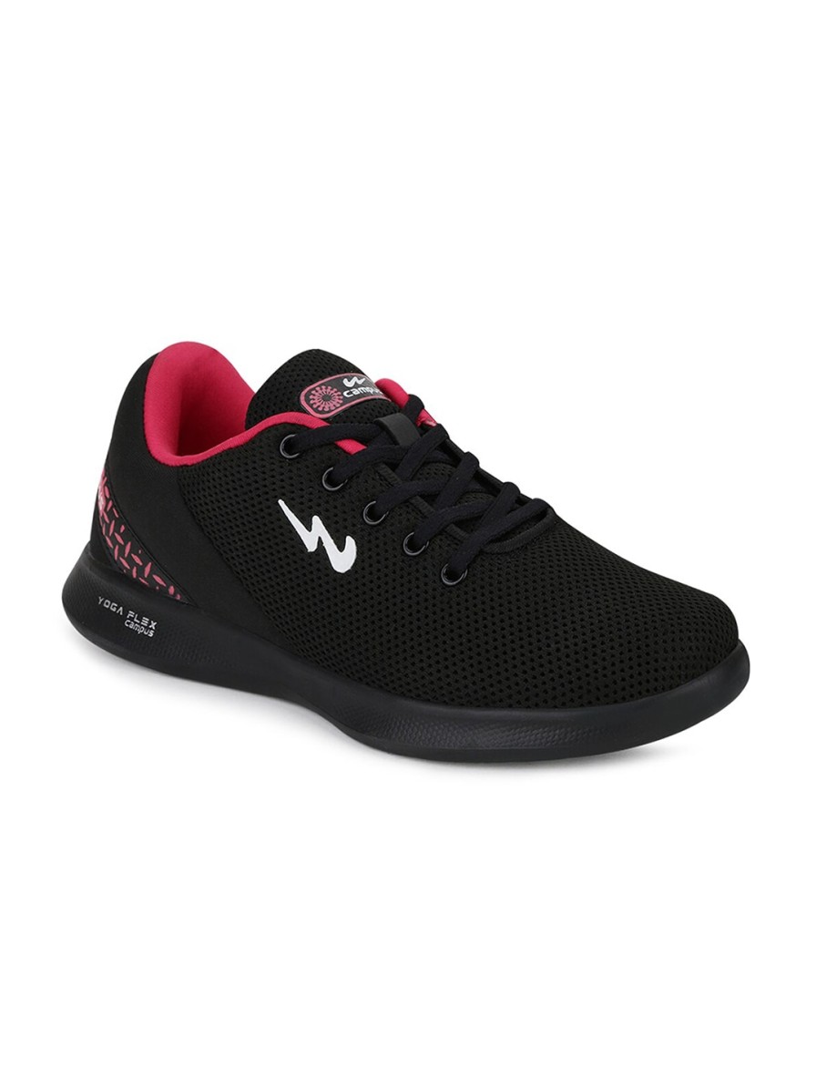 Women Campus Sports Shoes & Floaters | Buy Campus Women Black Mesh Running Shoes - Footwear For Women