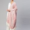 Women WEAVERS VILLA Dupattas & Shawls | Buy Weavers Villa Women White & Pink Paisley Woven Design Shawl - Apparel For Women