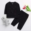 Kids Clt.s Nightwear & Loungewear | Buy Clt S Unisex Kids Black & Red Heart Printed Pure Cotton Night Suit - Apparel For Unisex Kids