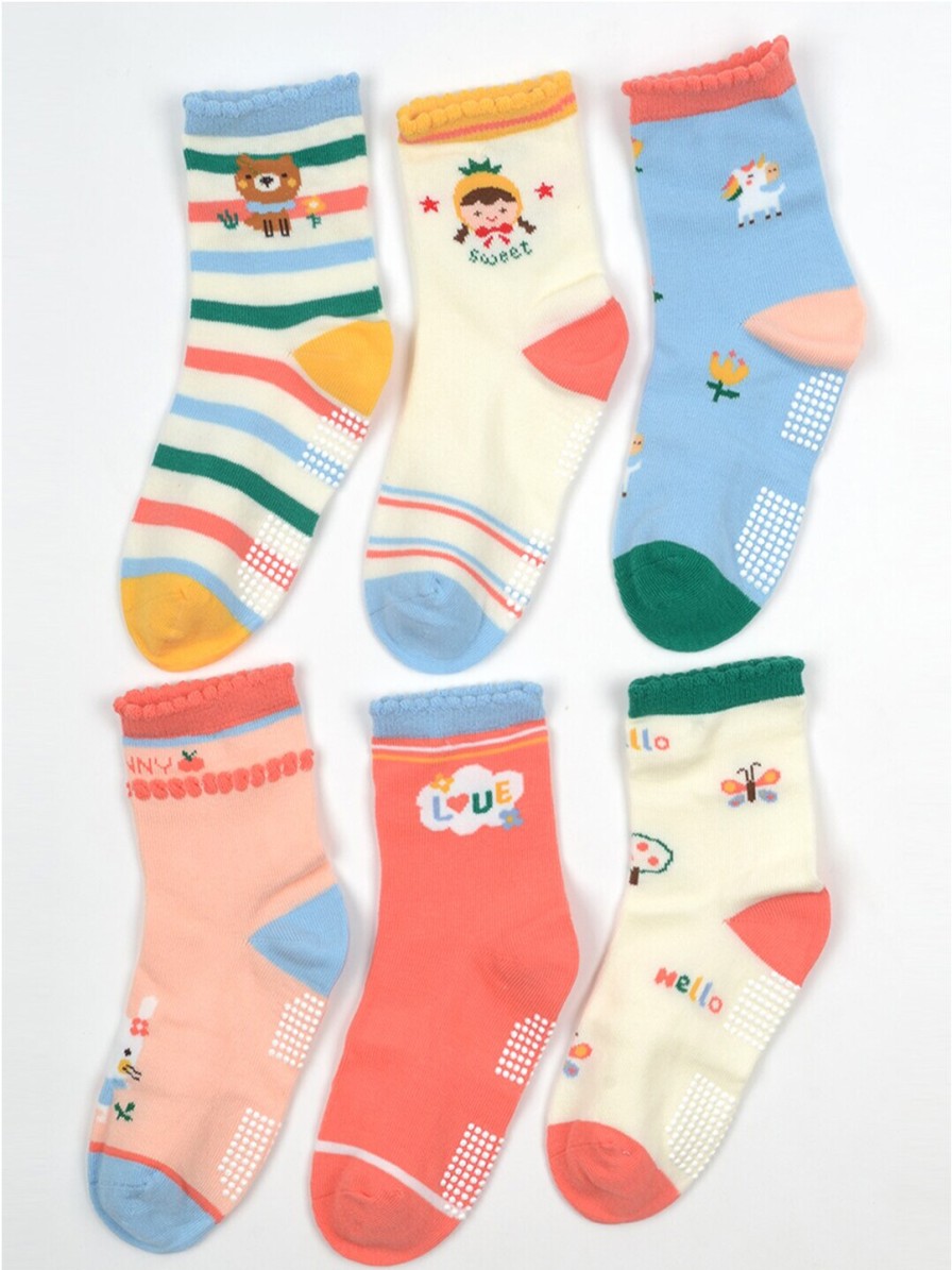 Kids FOOTPRINTS Socks | Buy Footprints Kids Set Of 6 Patterned Above Ankle Length Socks - Accessories For Unisex Kids