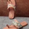 Women Anouk Flats | Buy Anouk Western Embellished One Toe Flats - Footwear For Women