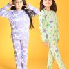 Kids Anthrilo Nightwear & Loungewear | Buy Anthrilo Girls Pack Of 2 Conversational Printed Pure Cotton Night Suit - Apparel For Girls