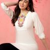 Women Anouk Kurtis, Tunics & Tops | Buy Anouk Women Yoke Design Thread Work Straight Kurti - Apparel For Women