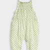 Kids MiArcus Dungarees & Jumpsuits | Buy Miarcus Girls Checked Shoulder Strap Basic Jumpsuit - Apparel For Girls