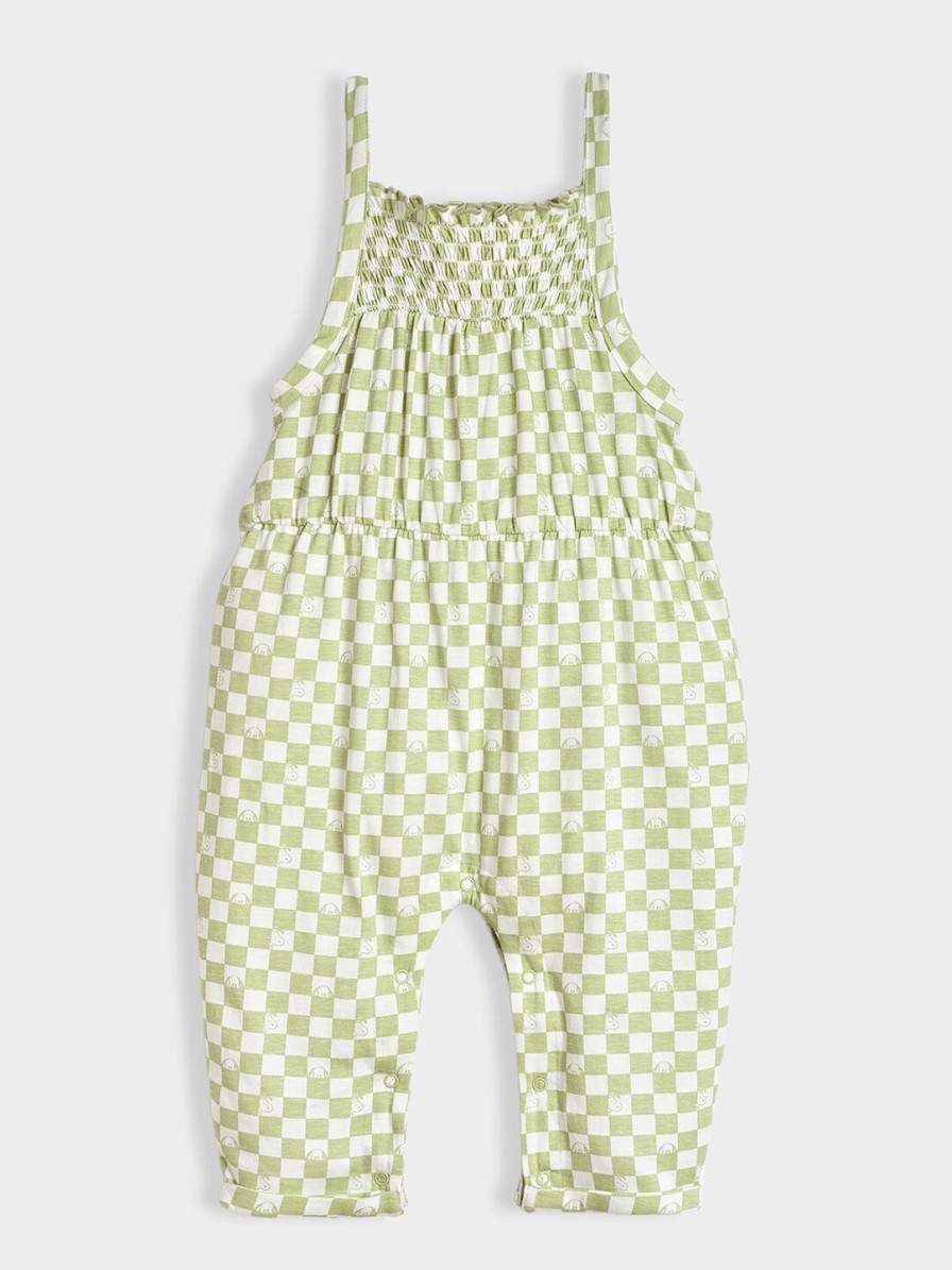 Kids MiArcus Dungarees & Jumpsuits | Buy Miarcus Girls Checked Shoulder Strap Basic Jumpsuit - Apparel For Girls