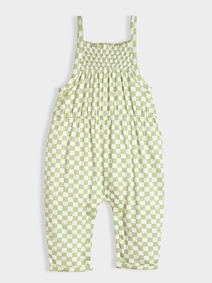 Kids MiArcus Dungarees & Jumpsuits | Buy Miarcus Girls Checked Shoulder Strap Basic Jumpsuit - Apparel For Girls