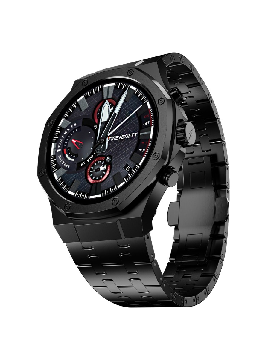 Men Fire-Boltt Sports Accessories | Buy Fire Boltt Royale Luxury Stainless Steel Smart Watch With 1.43 Amoled Display - Accessories For Unisex