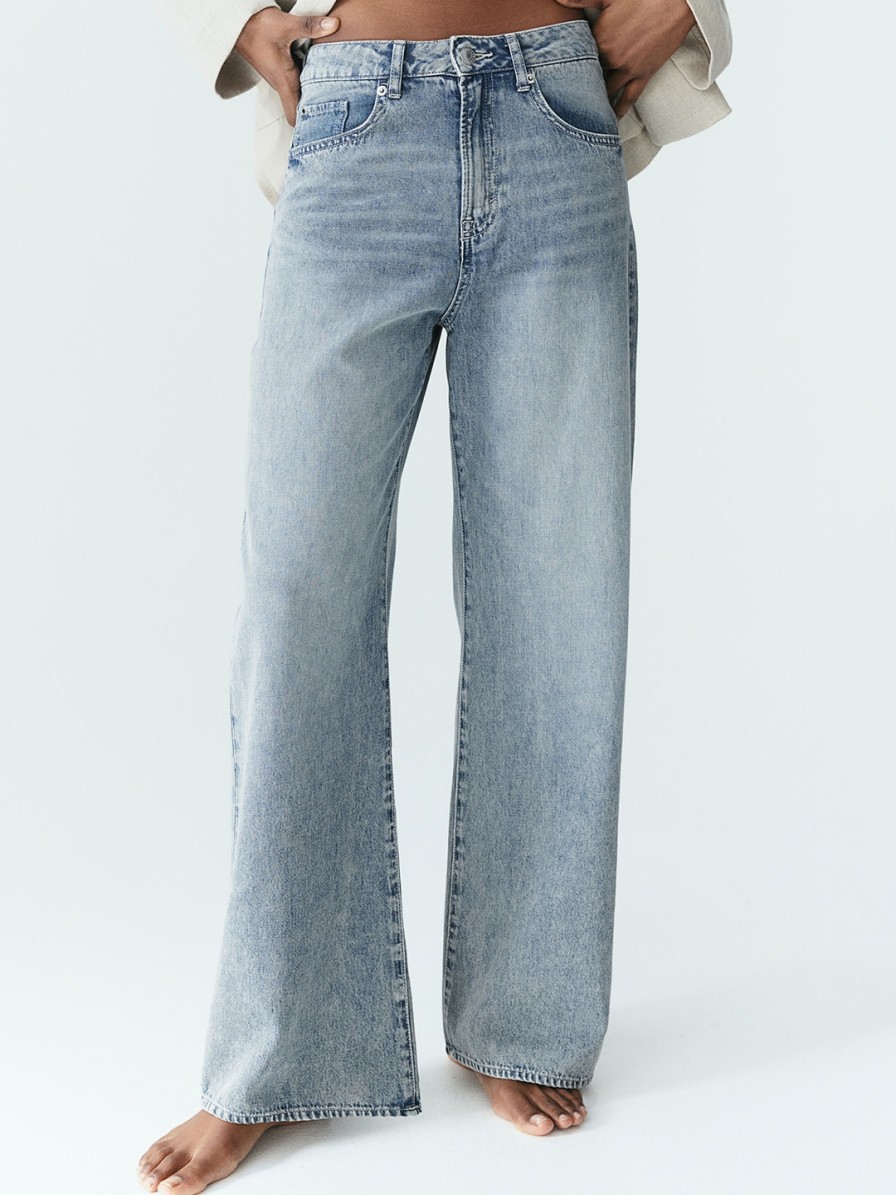 Women H&M Jeans | Buy H&M Women Feather Soft Straight Regular Jeans - Apparel For Women