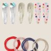 Kids Marks & Spencer Jewellery & Hair Accessory | Buy Marks & Spencer Girls Set Of 7 Ponytail Holders & Tic Tac Hair Clips - Accessories For Girls