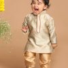 Kids VASTRAMAY SISHU Ethnic Wear | Buy Vastramay Sishu Boys Woven Kurta With Pyjama - Apparel For Boys