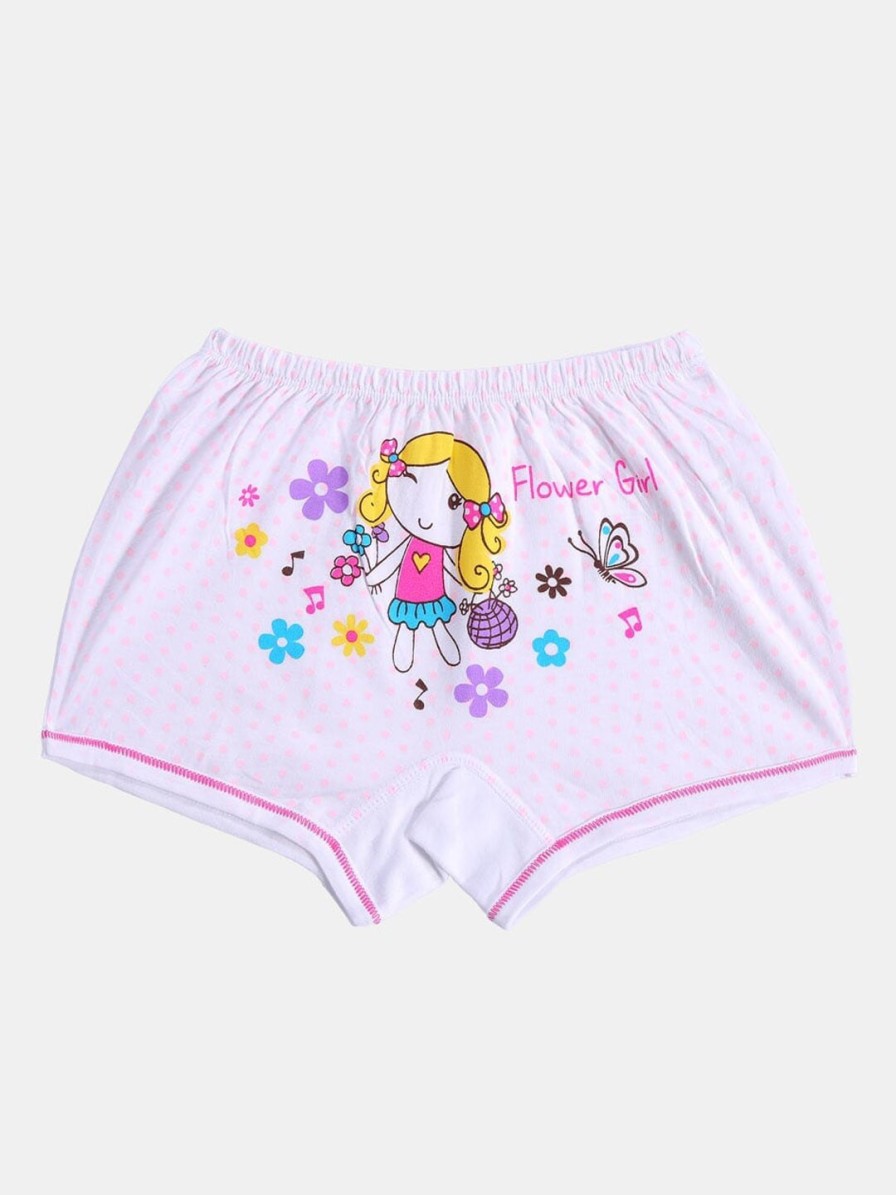 Kids Bodycare Kids Innerwear & Thermals | Buy Bodycare Girls Pack Of 4 Assorted Printed Boy Shorts Kia9179 Pk001 - Apparel For Girls