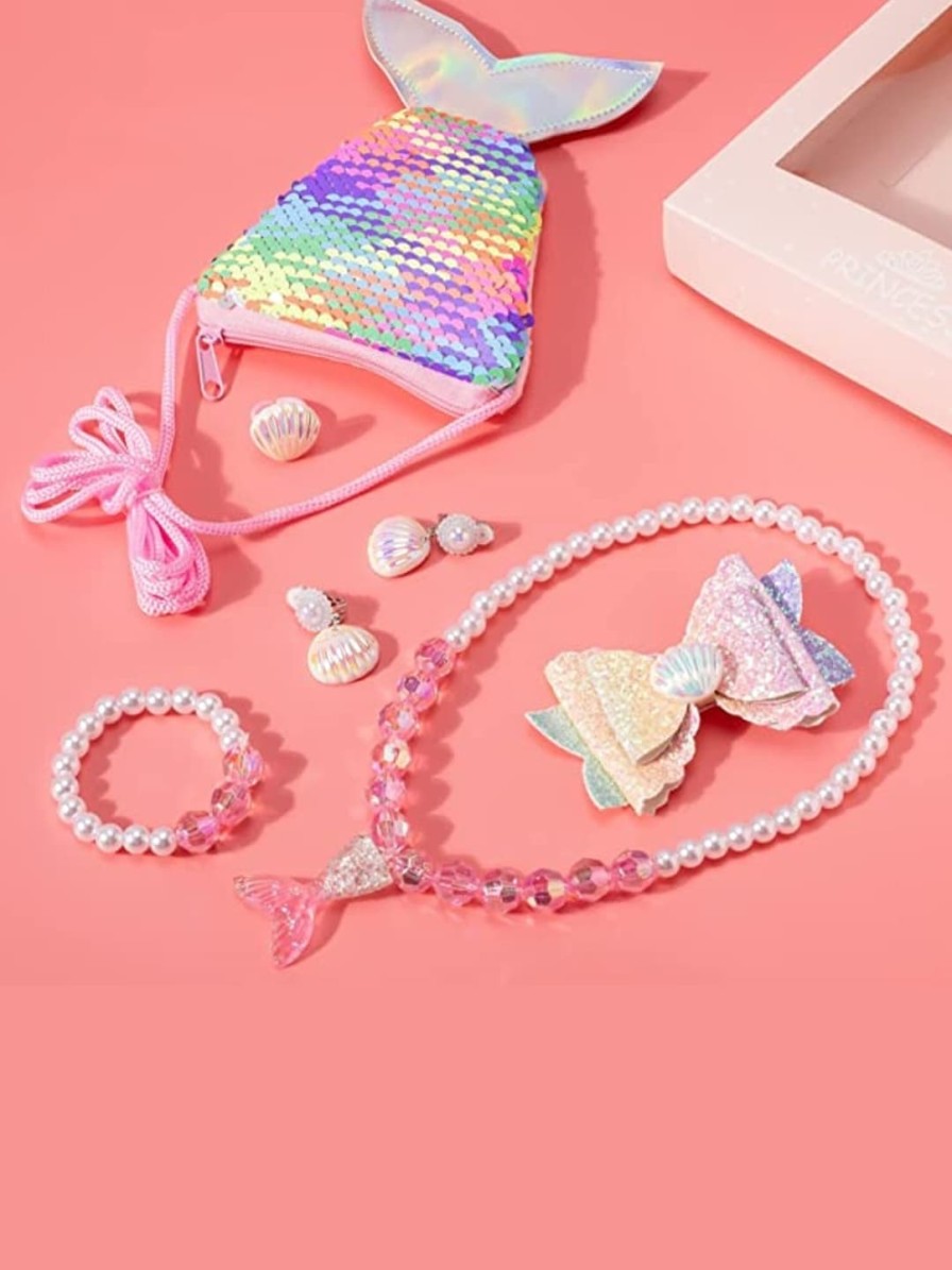 Kids EL REGALO Jewellery & Hair Accessory | Buy El Regalo Girls Pink & White Beaded Jewellery Set - Accessories For Girls