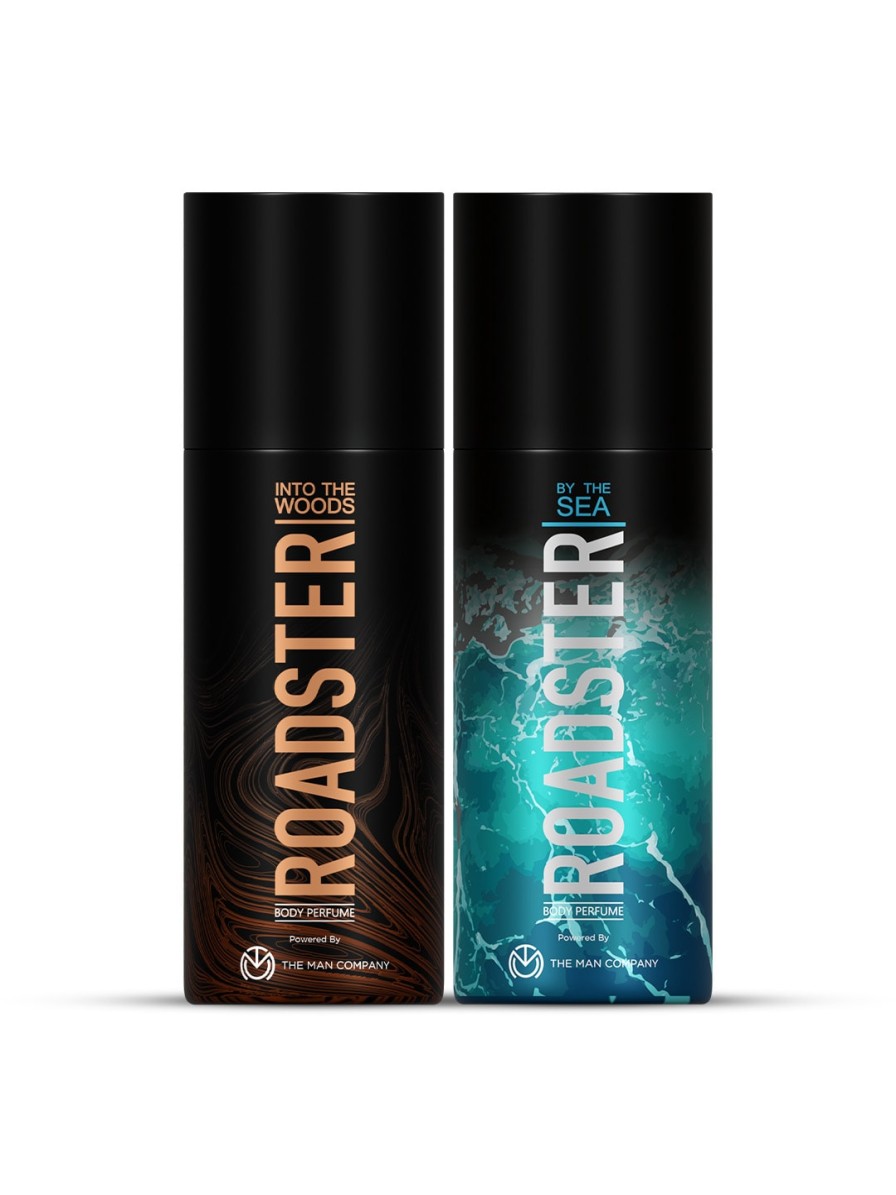 Men Roadster Deodorants | Buy Roadster Men Set Of 2 No Gas Body Perfumes Into The Woods & By The Sea - Personal Care For Men