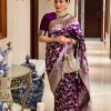 Women REALLTREND Sarees | Buy Realltrend Ethnic Print Zari Pure Silk Kanjeevaram Saree - Apparel For Women