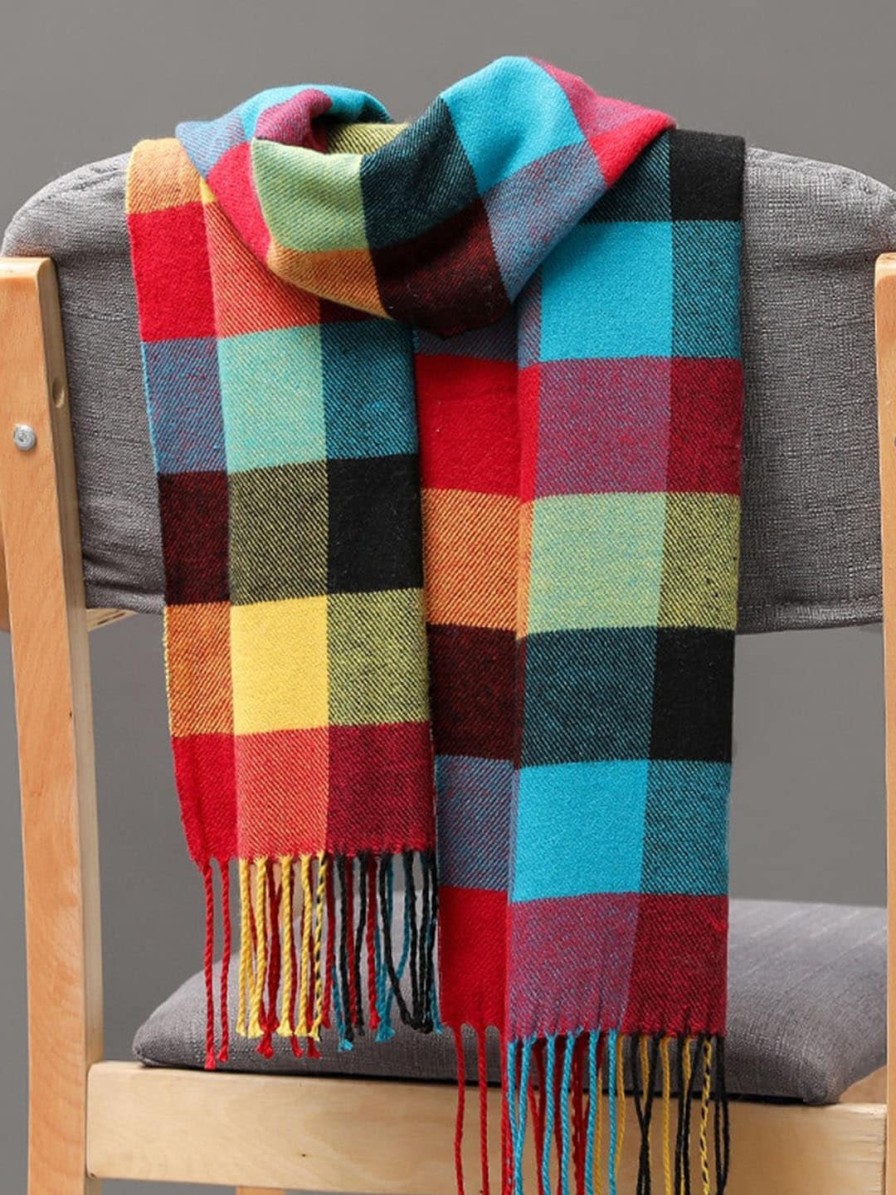 Men Alexvyan Mufflers, Scarves & Gloves | Buy Alexvyan Men Checked Woollen Muffler - Accessories For Men