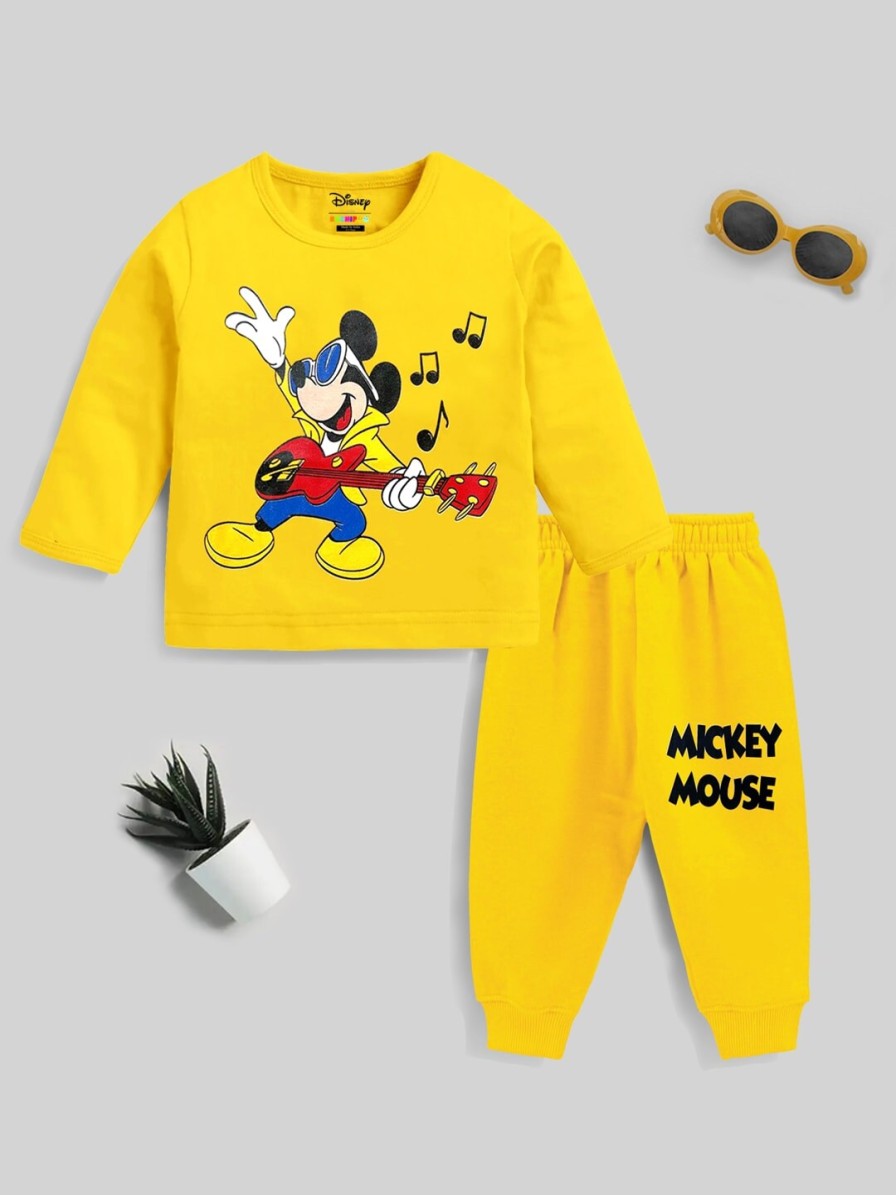 Kids KUCHIPOO Value Packs | Buy Kuchipoo Pack Of 2 Kids Mickey Mouse & Donald Duck Printed Night Suit - Apparel For Unisex Kids