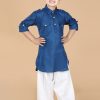 Kids Aj DEZInES Ethnic Wear | Buy Aj Dezines Boys Pathani Pure Cotton Kurta With Pyjamas - Apparel For Boys