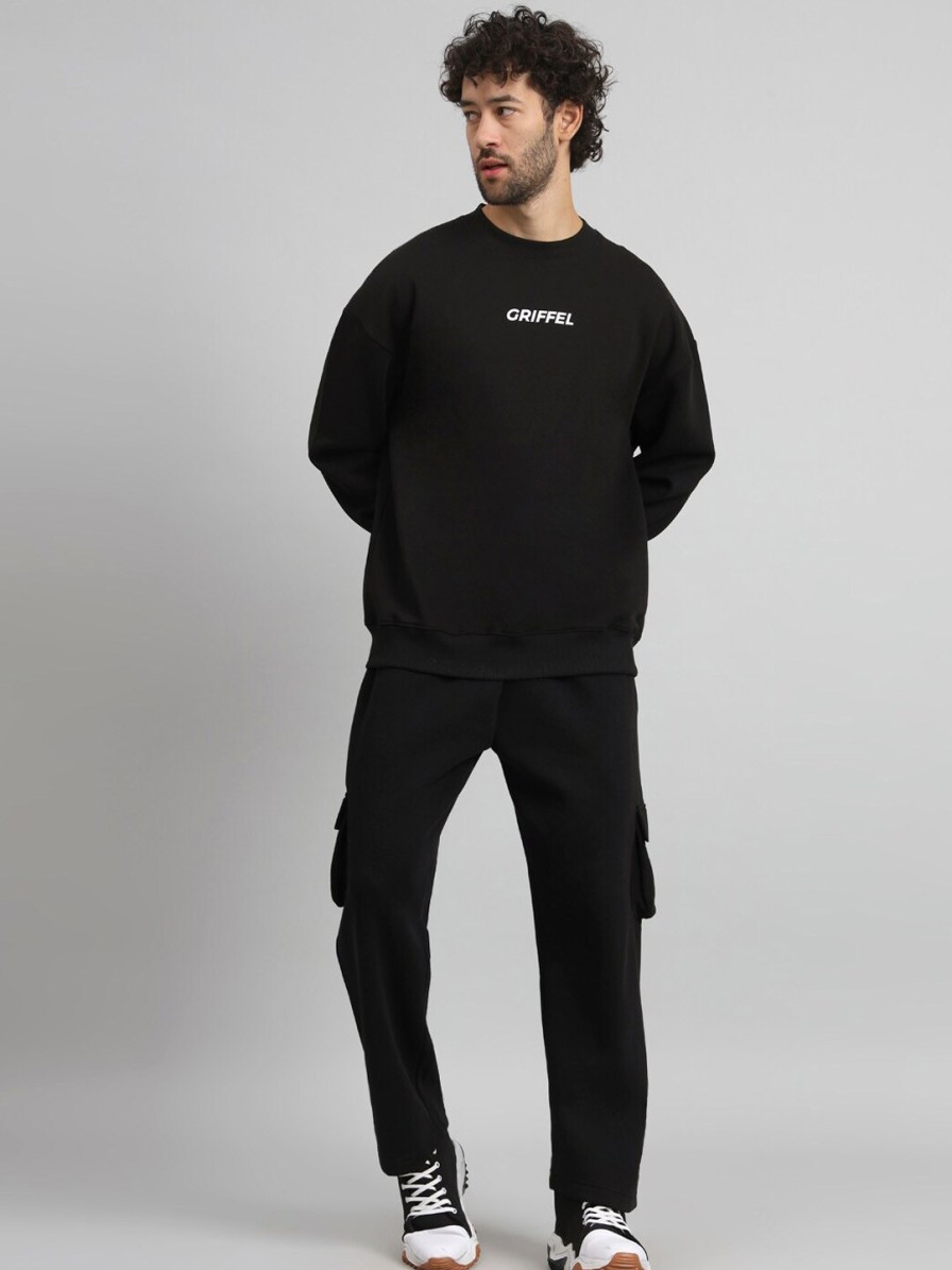 Men GRIFFEL Tracksuits | Buy Griffel Typography Printed Fleece Cotton Tracksuits - Apparel For Men