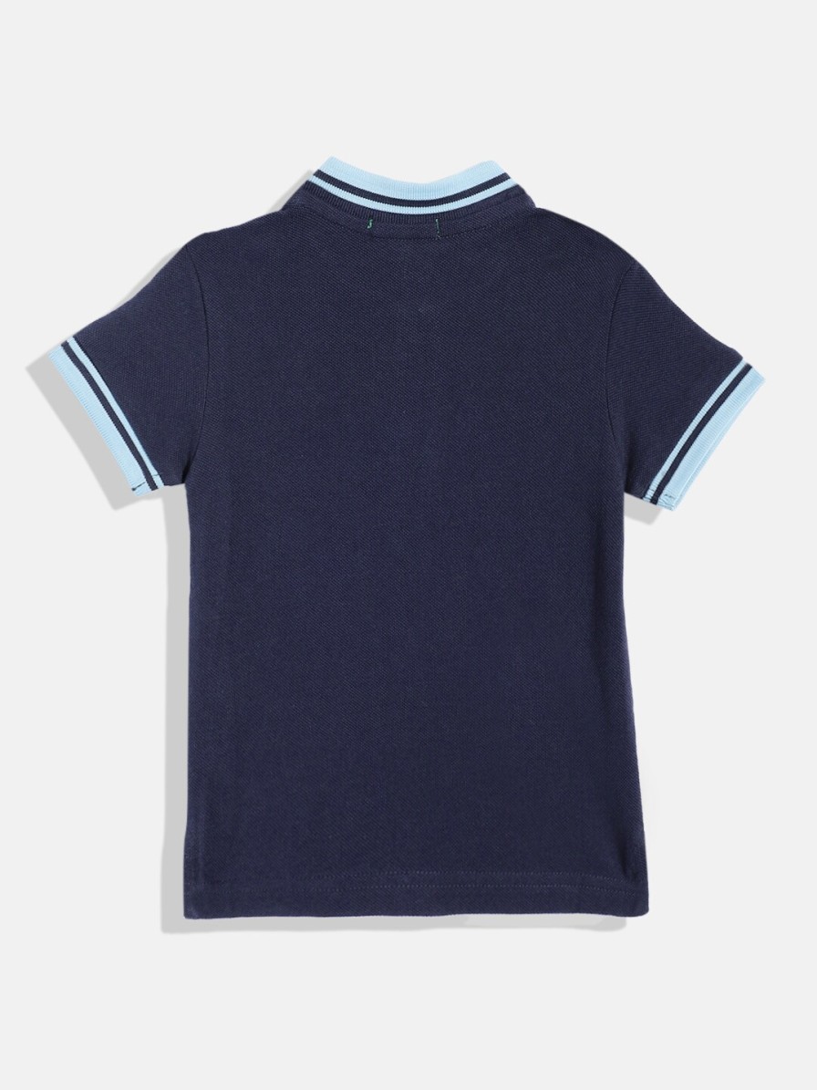 Kids United Colors of Benetton United Colors Of Benetton Kids | Buy United Colors Of Benetton Boys Polo Collar Pure Cotton T Shirt - Apparel For Boys