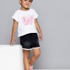 Kids HERE&NOW Skirts & Shorts | Buy Here&Now Girls Slim Fit Mildly Distressed Denim Shorts - Apparel For Girls