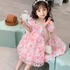 Kids INCLUD Dresses | Buy Includ Floral Printed Square Neck Cotton Fit & Flare Dress - Apparel For Girls