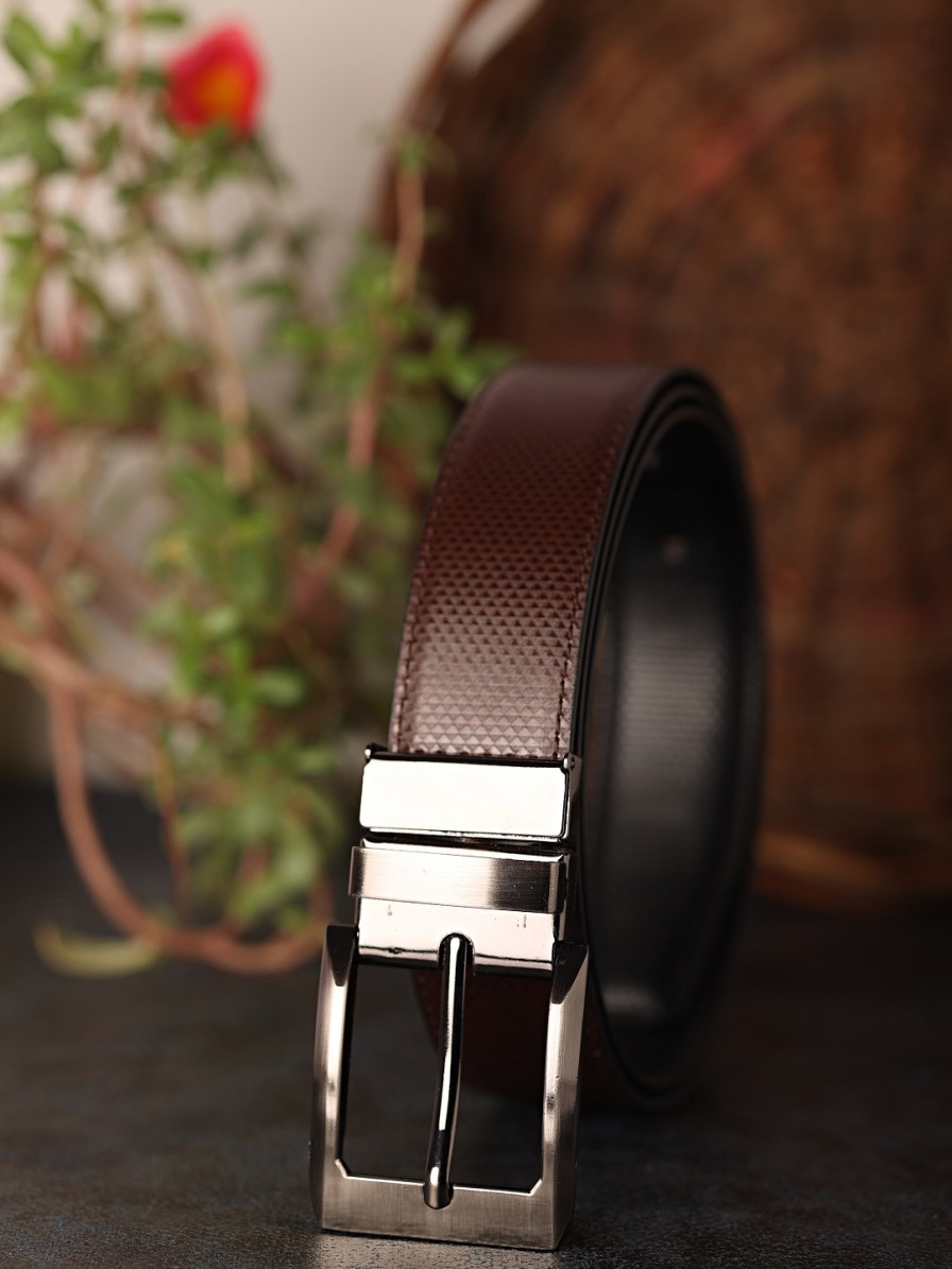 Men ZEVORA Belts | Buy Zevora Men Reversible Textured Belt - Accessories For Men