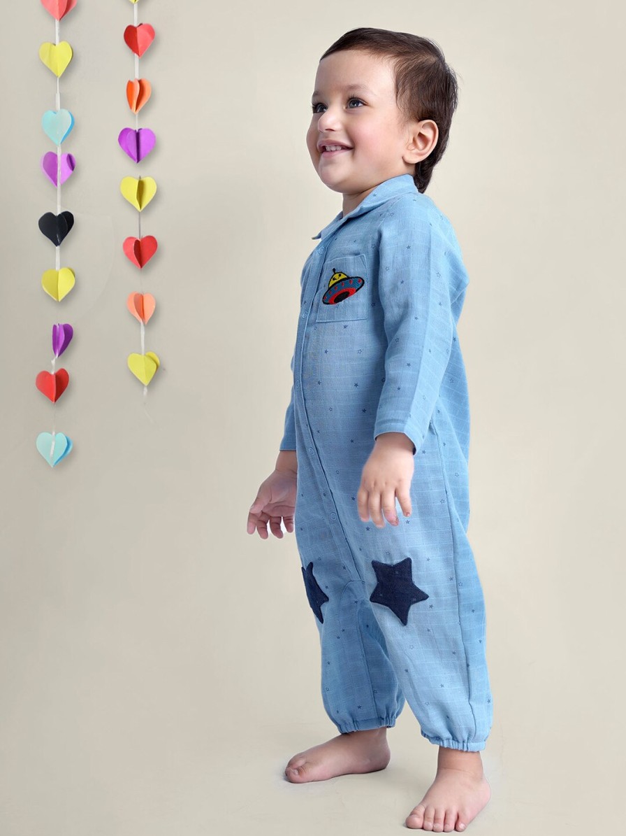 Kids Little Llama Rompers & Sleepsuits | Buy Little Llama Infants Boys Pure Cotton Rompers - Apparel For Boys