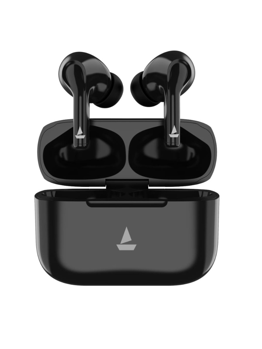 Men boAt Headphones | Buy Boat Airdopes Black 163 M With Asap Charge In The Ear Bluetooth Headset - Accessories For Unisex