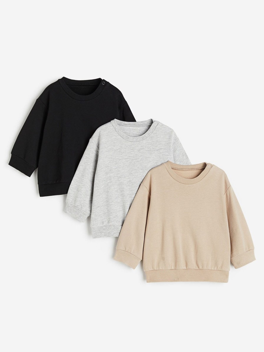 Kids H&M Winter Wear | Buy H&M Boys 3 Pack Cotton Sweatshirts - Apparel For Boys