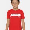 Kids HRX by Hrithik Roshan T-Shirts | Buy Hrx By Hrithik Roshan Boys Red Printed Bio Wash Lifestyle Tshirts - Apparel For Boys