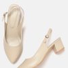 Women Marc Loire Heels | Buy Marc Loire Women Cream Coloured Solid Pumps - Footwear For Women