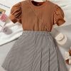 Kids BAESD Dresses | Buy Baesd Girls Checked Fit & Flare Dress - Apparel For Girls