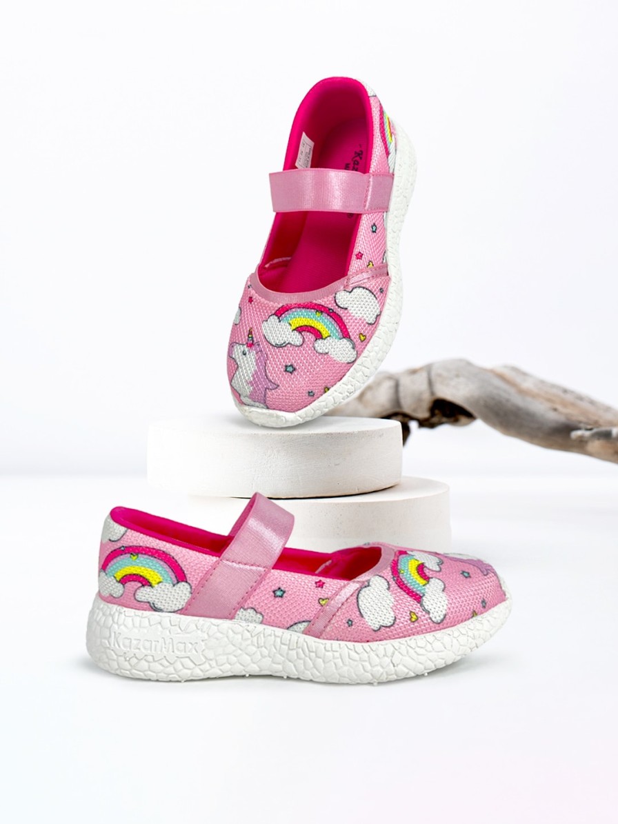 Kids KazarMax Flats | Buy Kazarmax Girls Conversational Printed Ballerinas - Footwear For Girls