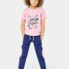 Kids mothercare Mothercare | Buy Mothercare Girls Blue Side Stripe Pure Cotton Joggers - Apparel For Girls