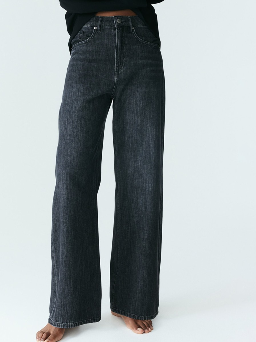 Women H&M Jeans | Buy H&M Women Feather Soft Straight Regular Jeans - Apparel For Women