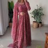 Women KALINI Kurtas & Suits | Buy Kalini Paisley Printed Gotta Patti Anarkali Kurta With Trousers & With Dupatta - Apparel For Women