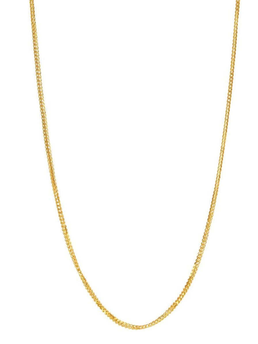 Women CANDERE A KALYAN JEWELLERS COMPANY Fine Jewellery | Buy Candere A Kalyan Jewellers Company Men 18Kt Bis Hallmark Gold Chain 3.55 G - Accessories For Men