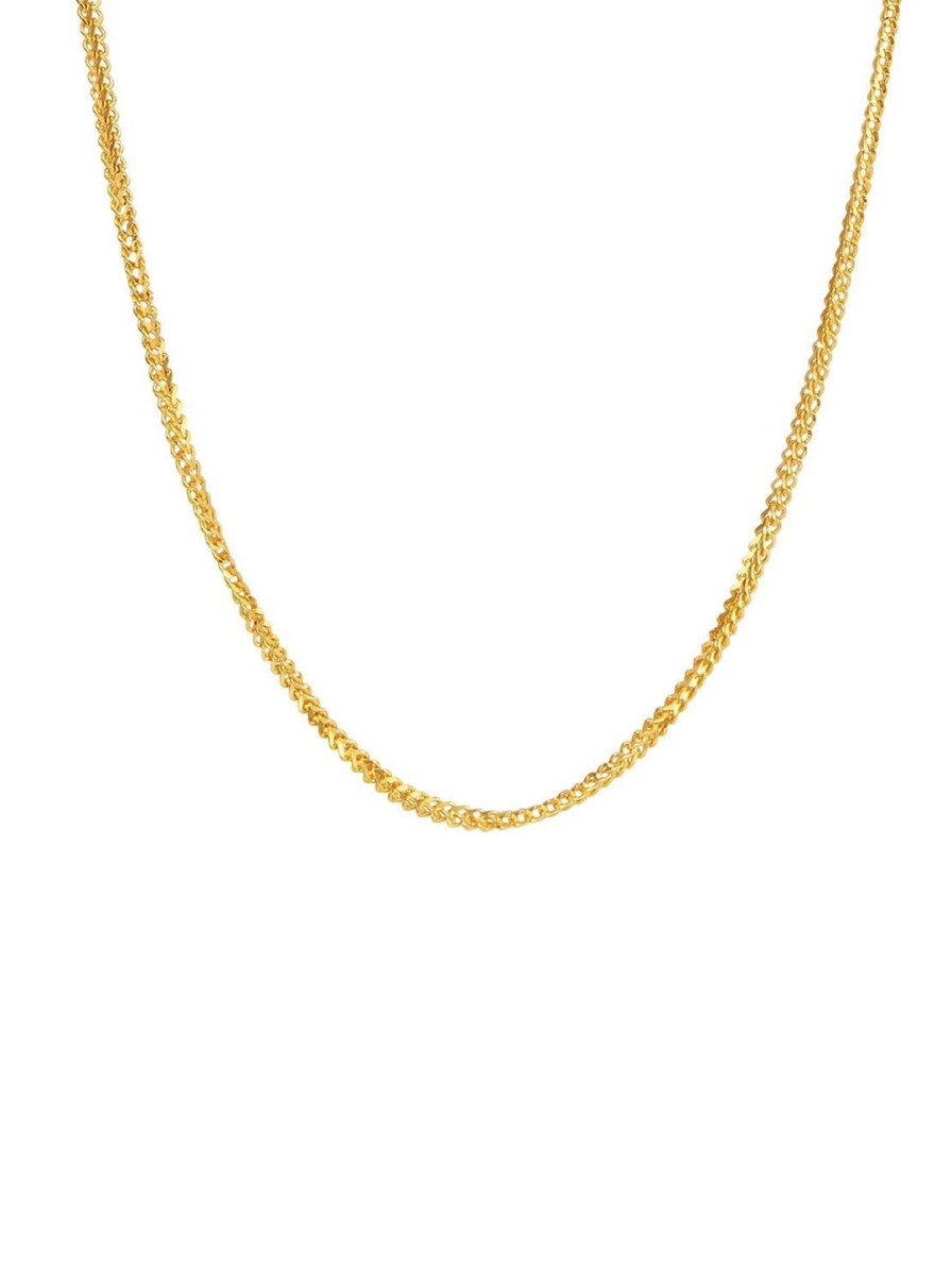 Women CANDERE A KALYAN JEWELLERS COMPANY Fine Jewellery | Buy Candere A Kalyan Jewellers Company Men 18Kt Bis Hallmark Gold Chain 3.55 G - Accessories For Men