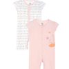 Kids MINI KLUB Rompers & Sleepsuits | Buy Mini Klub Infant Girls Pack Of 2 Printed Pure Cotton Rompers - Apparel For Girls