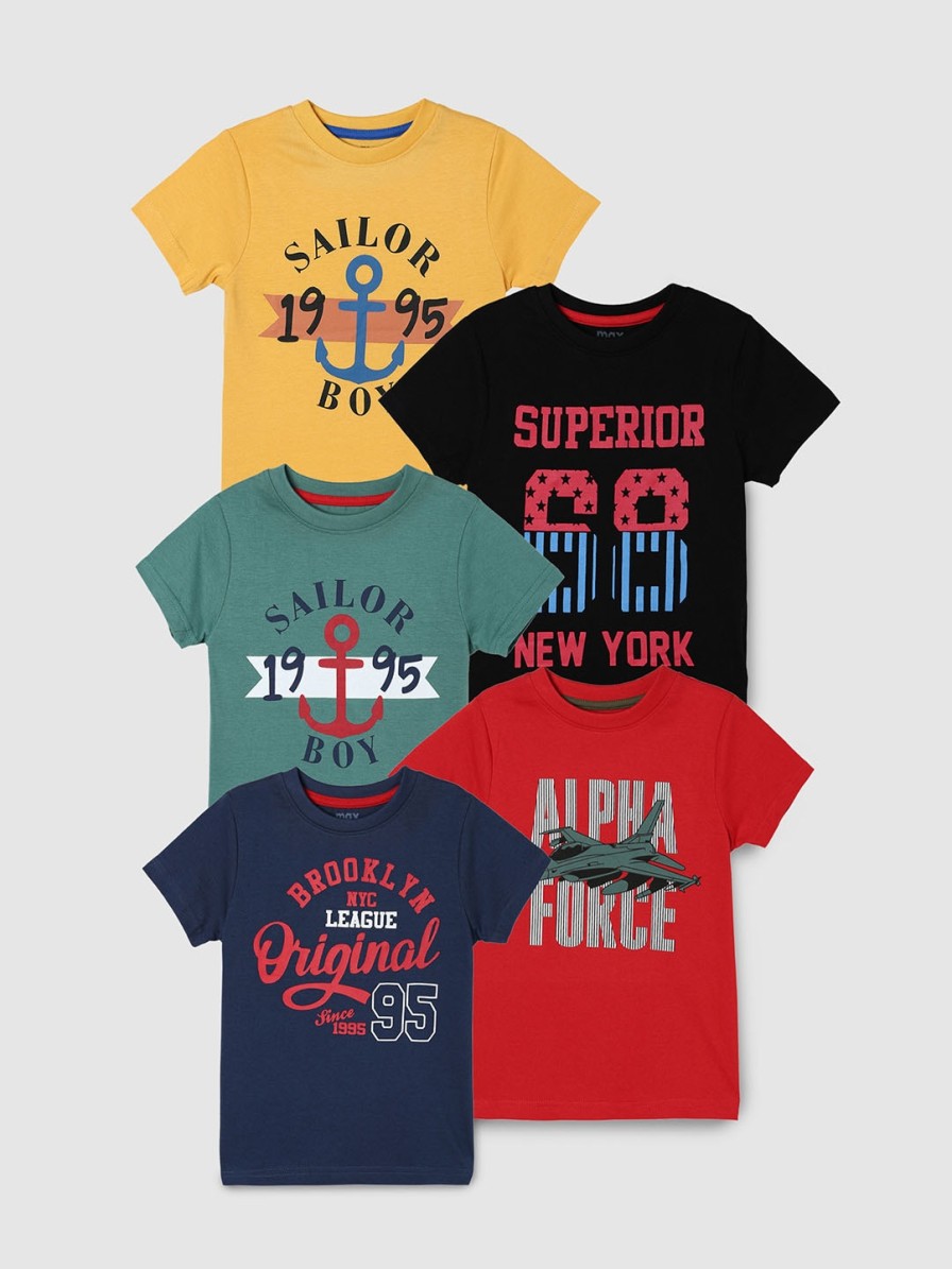 Kids max Max Kids | Buy Max Boys Pack Of 5 Printed T Shirt - Apparel For Boys