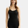 Women JocNew Camisoles & Thermals | Buy Jockey Women Black Solid Tailored Fit Thermal Spaghetti Top - Apparel For Women