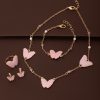 Kids Carlton London Jewellery & Hair Accessory | Buy Carlton London Girls Gold Plated Pink Pearl Studded Jewellery Set - Accessories For Girls