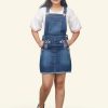 Kids Zalio Dungarees & Jumpsuits | Buy Zalio Girls Pure Cotton Denim Dungaree With T Shirt - Apparel For Girls