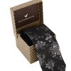 Men Blackberrys Ties, Cufflinks & Pocket Squares | Buy Blackberrys Men Floral Printed Pure Silk Skinny Tie - Accessories For Men