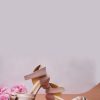 Kids BAESD Heels | Buy Baesd Girls Knotted Embellished Block Pumps With Velcro - Footwear For Girls