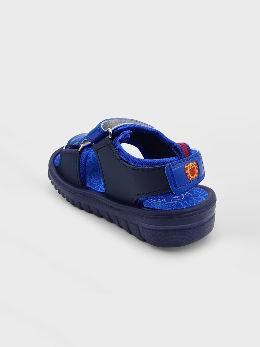 Kids Kids Ville Sandals | Buy Kids Ville Boys Spiderman Navy Blue & Yellow Comfort Sandals - Footwear For Boys