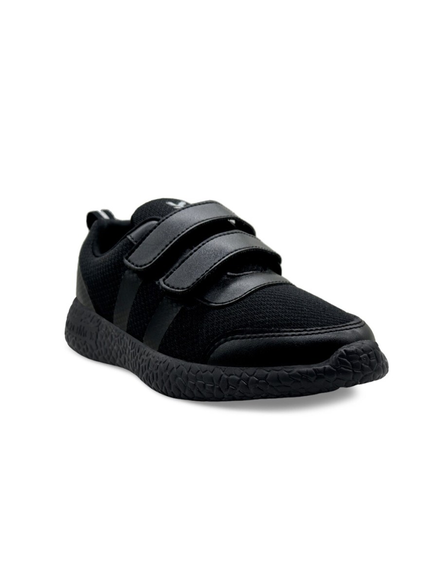 Kids KazarMax Sports Shoes | Buy Kazarmax Kids Black Solid School Shoes - Footwear For Unisex Kids